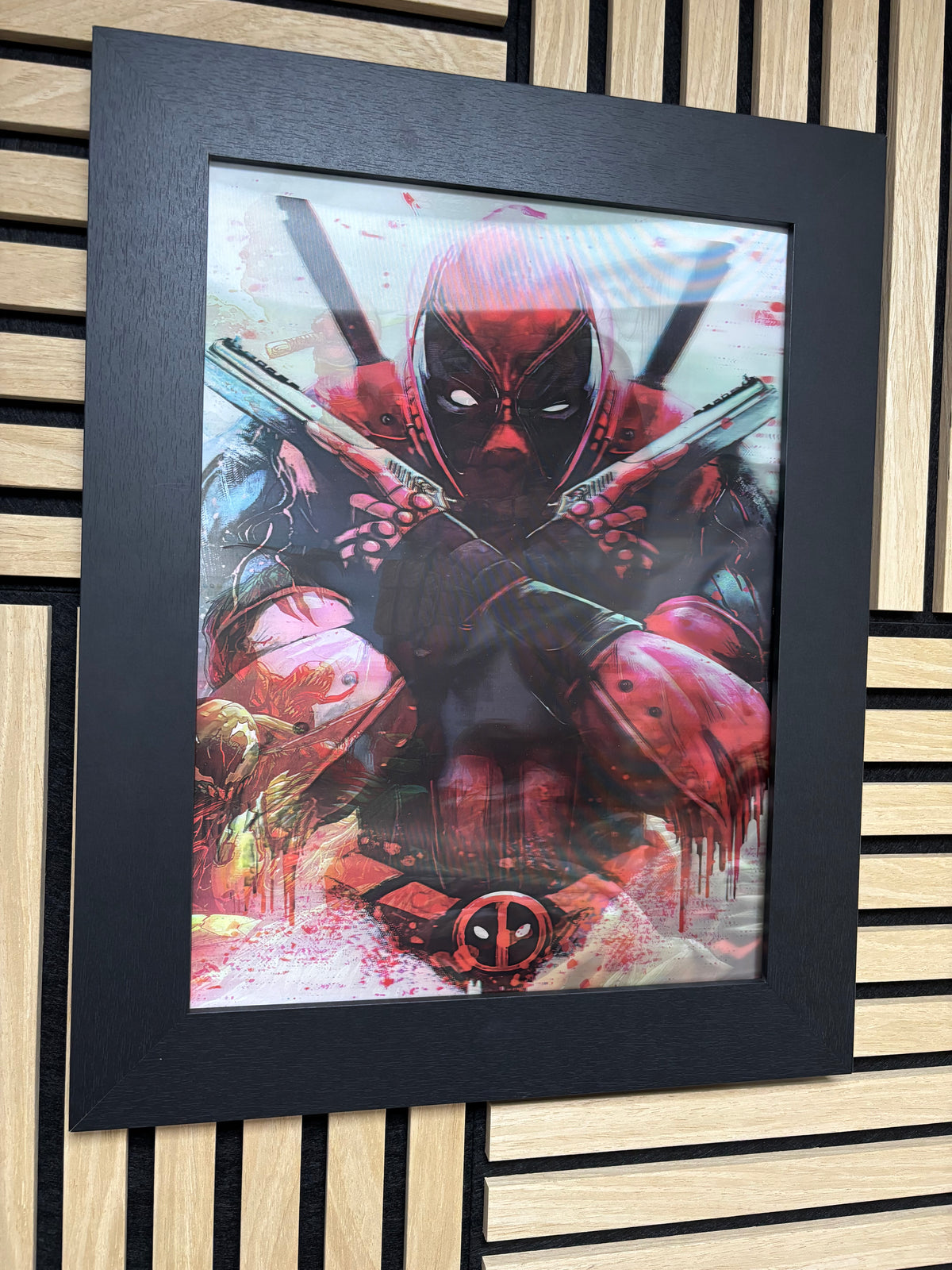 Deadpool 3D Lenticular Poster Framed