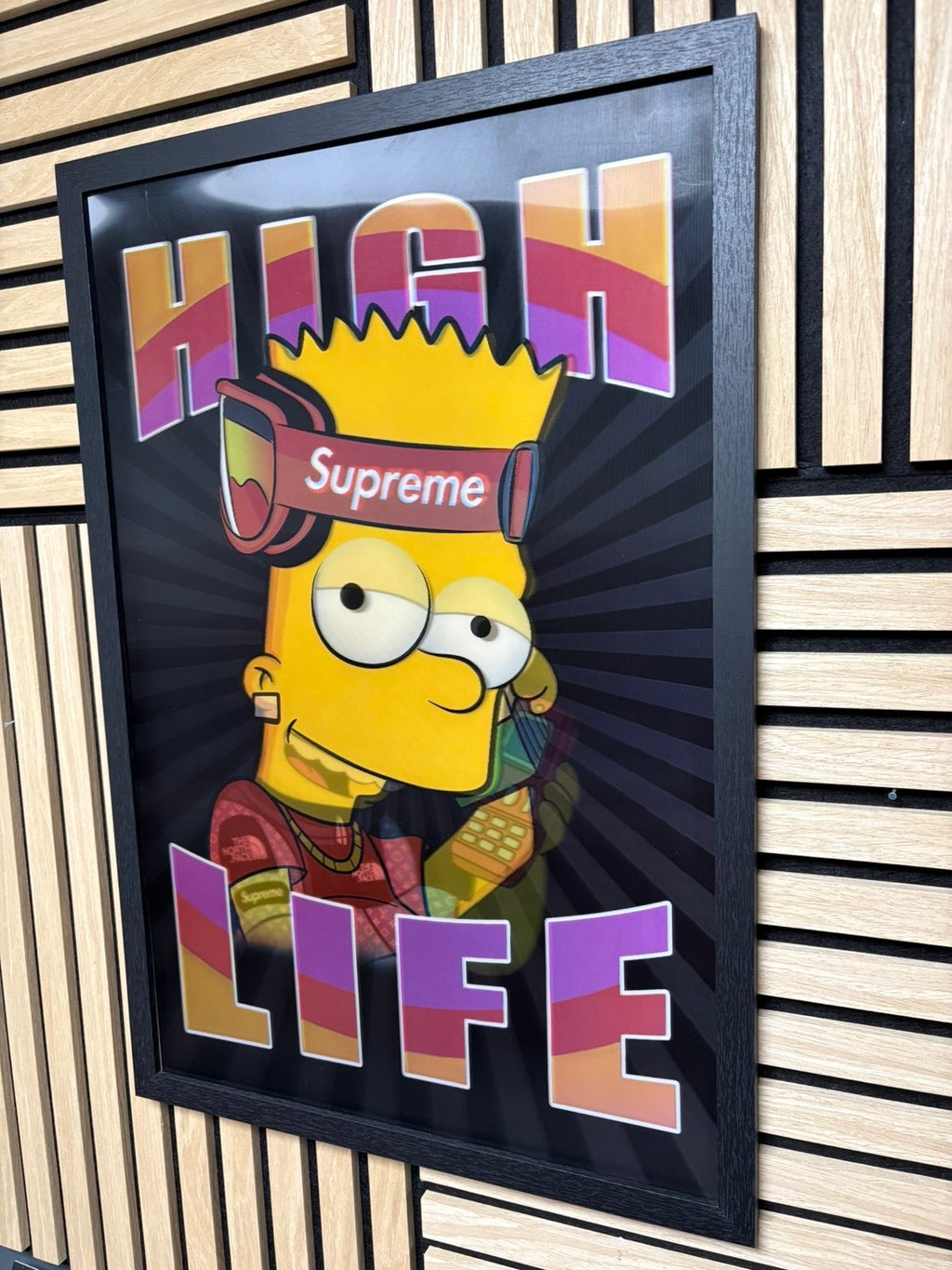BART High Life 3D Lenticular Poster Framed 40x60cm