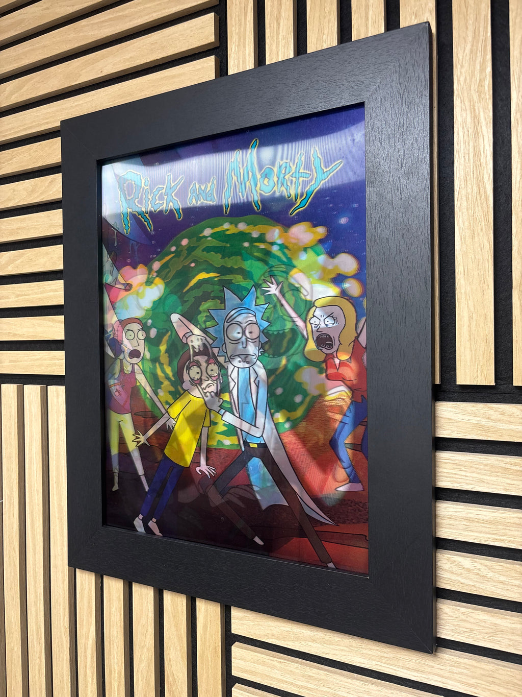 Rick and Morty 3D Lenticular Poster Framed 30x40cm