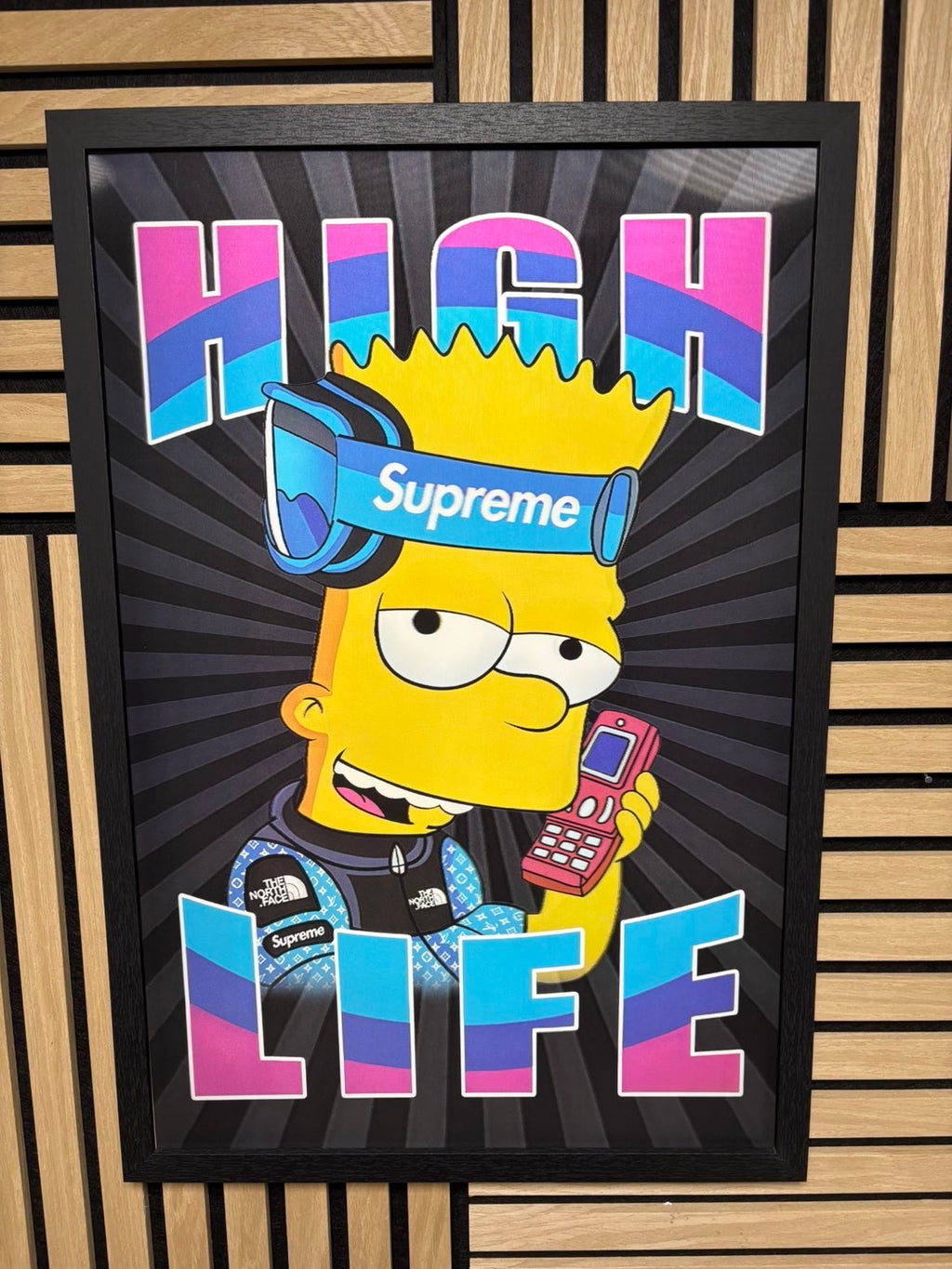 BART High Life 3D Lenticular Poster Framed 40x60cm