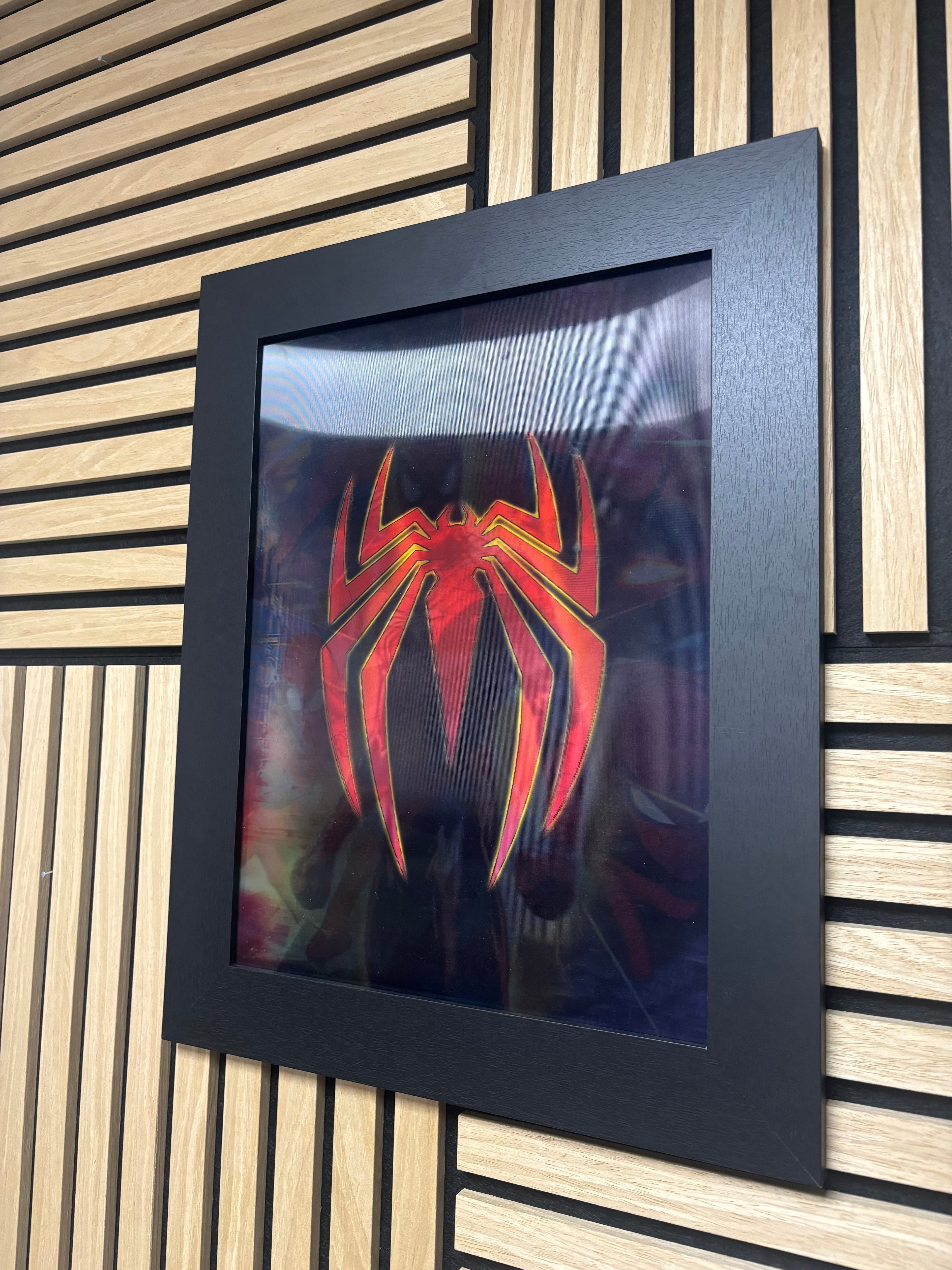 Spiderman 3D Lenticular Poster Framed 30x40cm