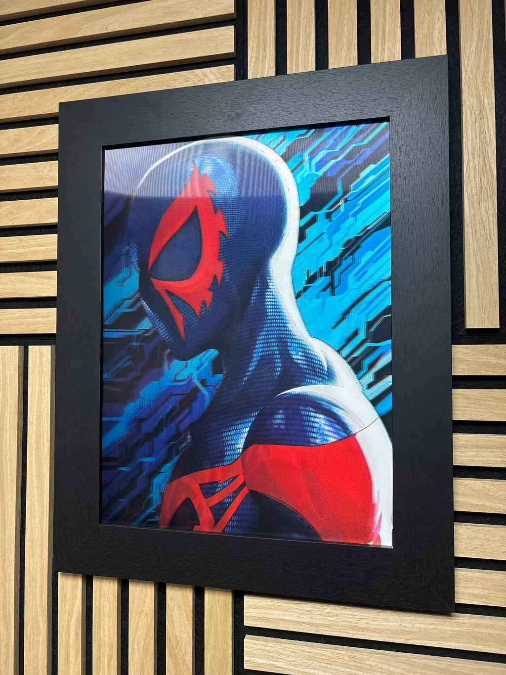 Spiderman/Spiderwoman 3D Lenticular Poster Framed 30x40cm