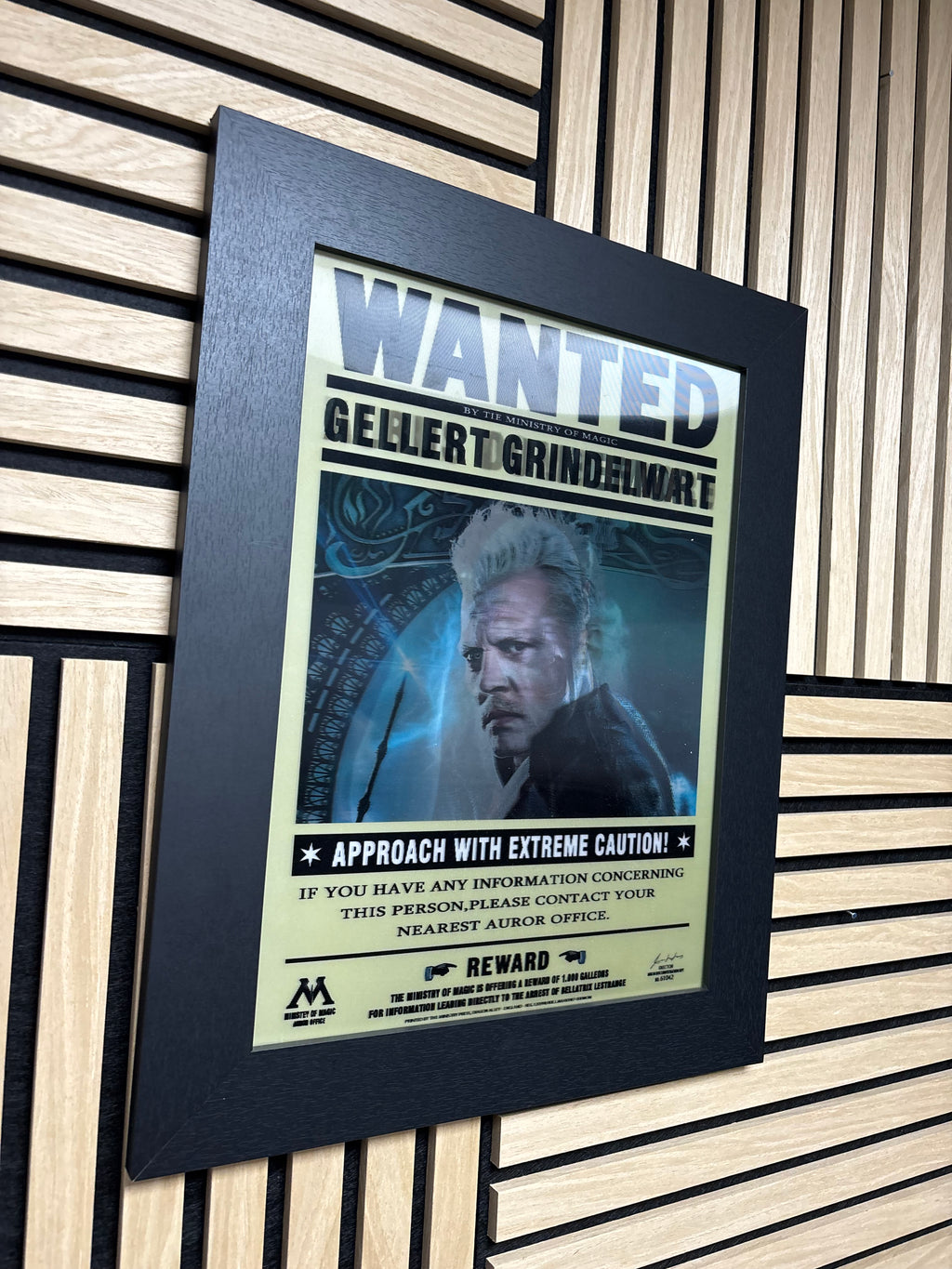 Wanted Harry Potter 3D Lenticular Poster Framed 30x40cm