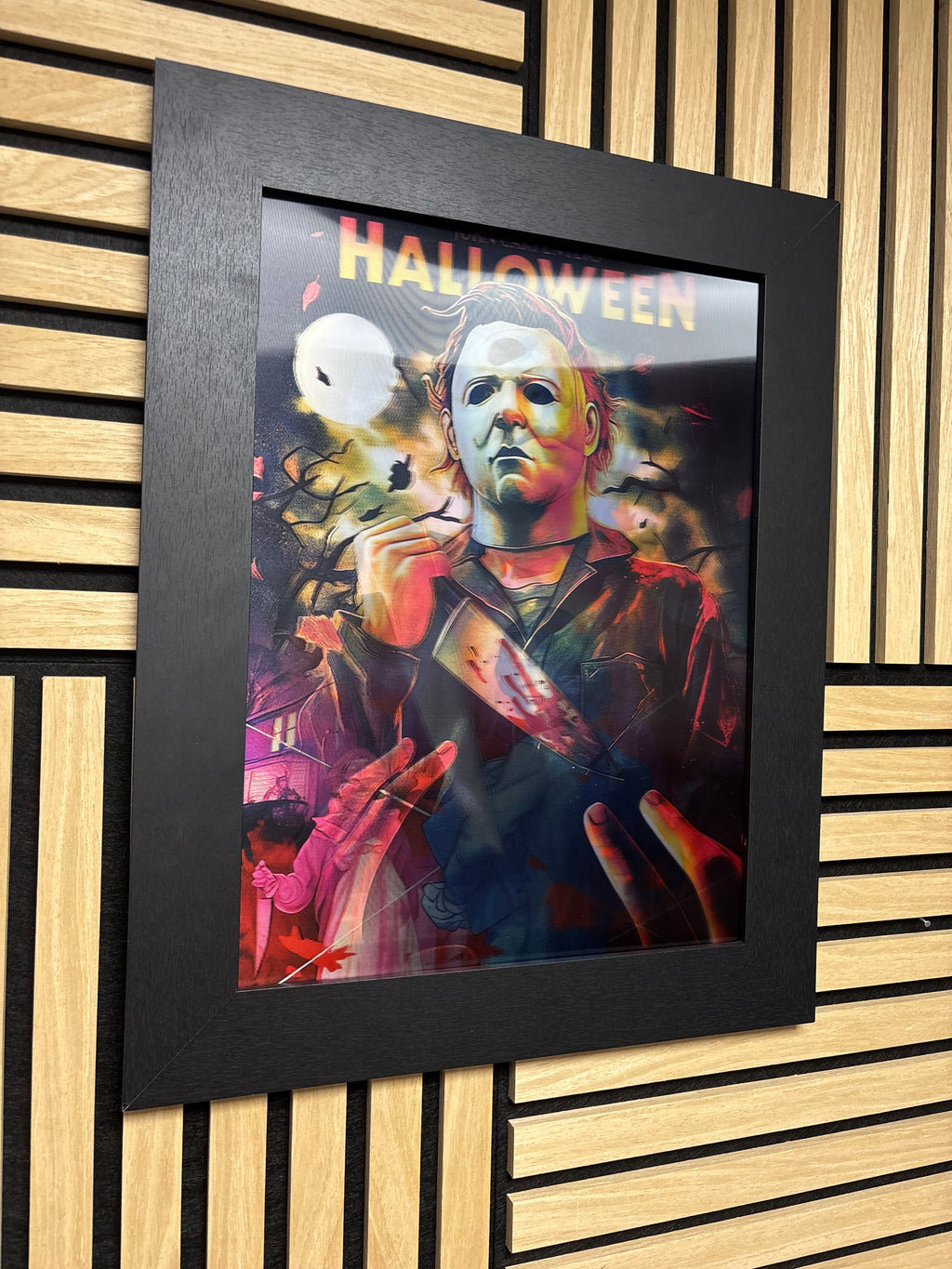 Halloween 3D Lenticular Poster Framed 30x40cm