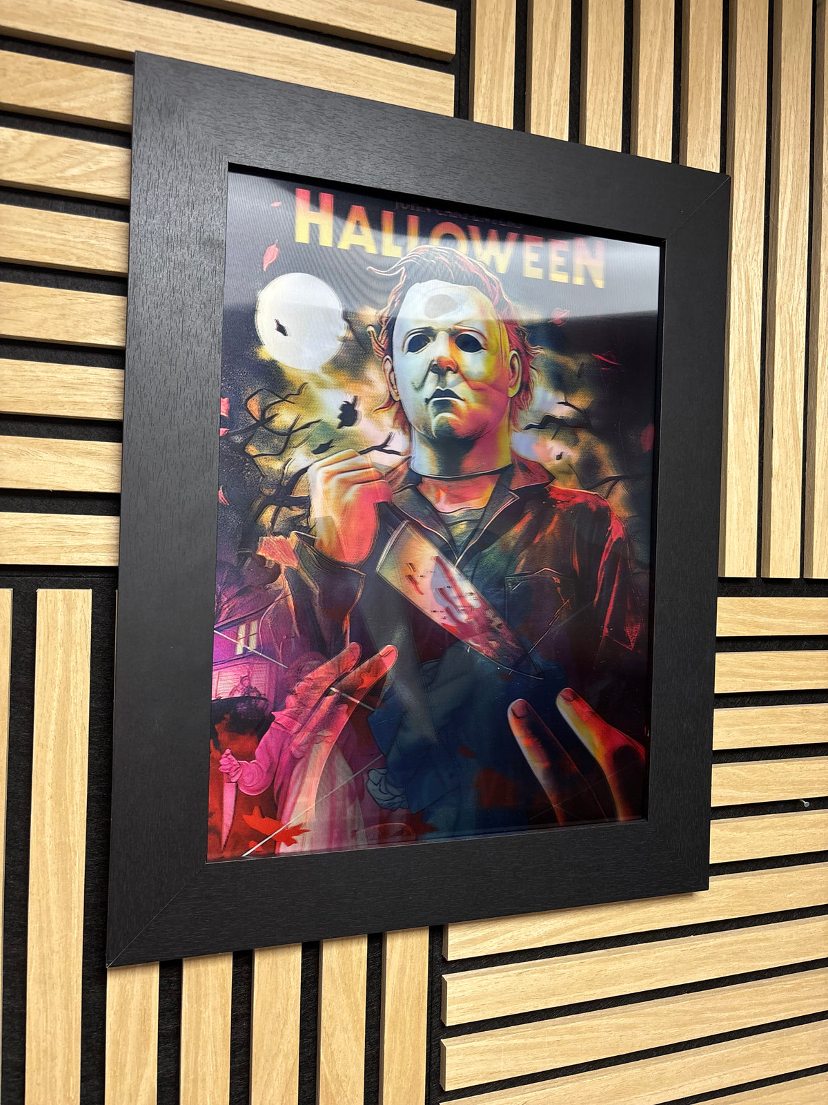 Halloween 3D Lenticular Poster Framed 30x40cm