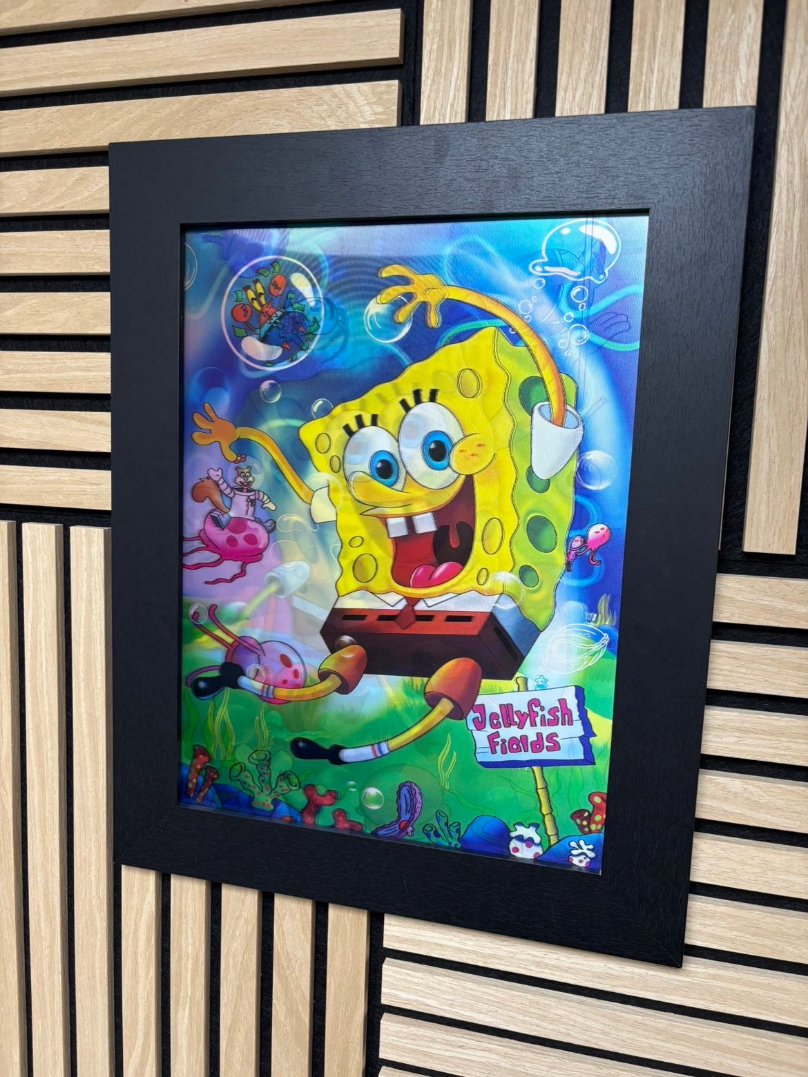 SpongeBob 3D Lenticular Poster Framed 30x40cm