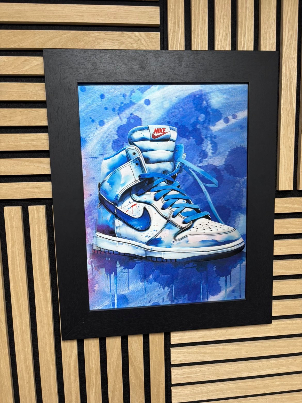 Nike Trainer 3D Lenticular Poster Framed 30x40cm