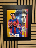 Lamine Yamal 3D Lenticular Poster Framed 30x40cm