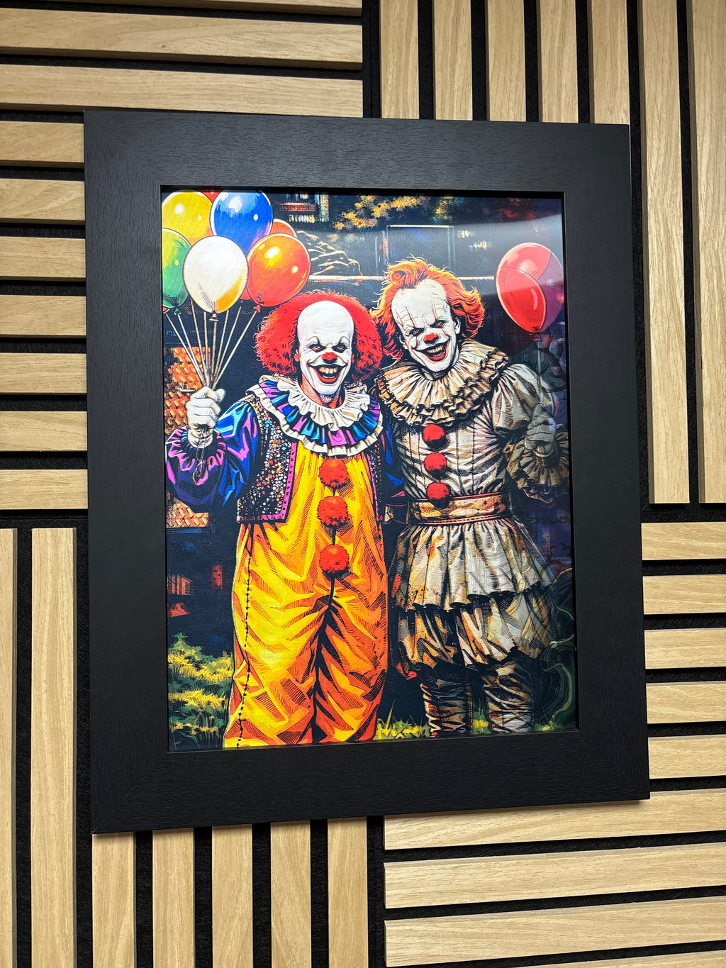 Clown 3D Lenticular Poster Framed 30x40cm