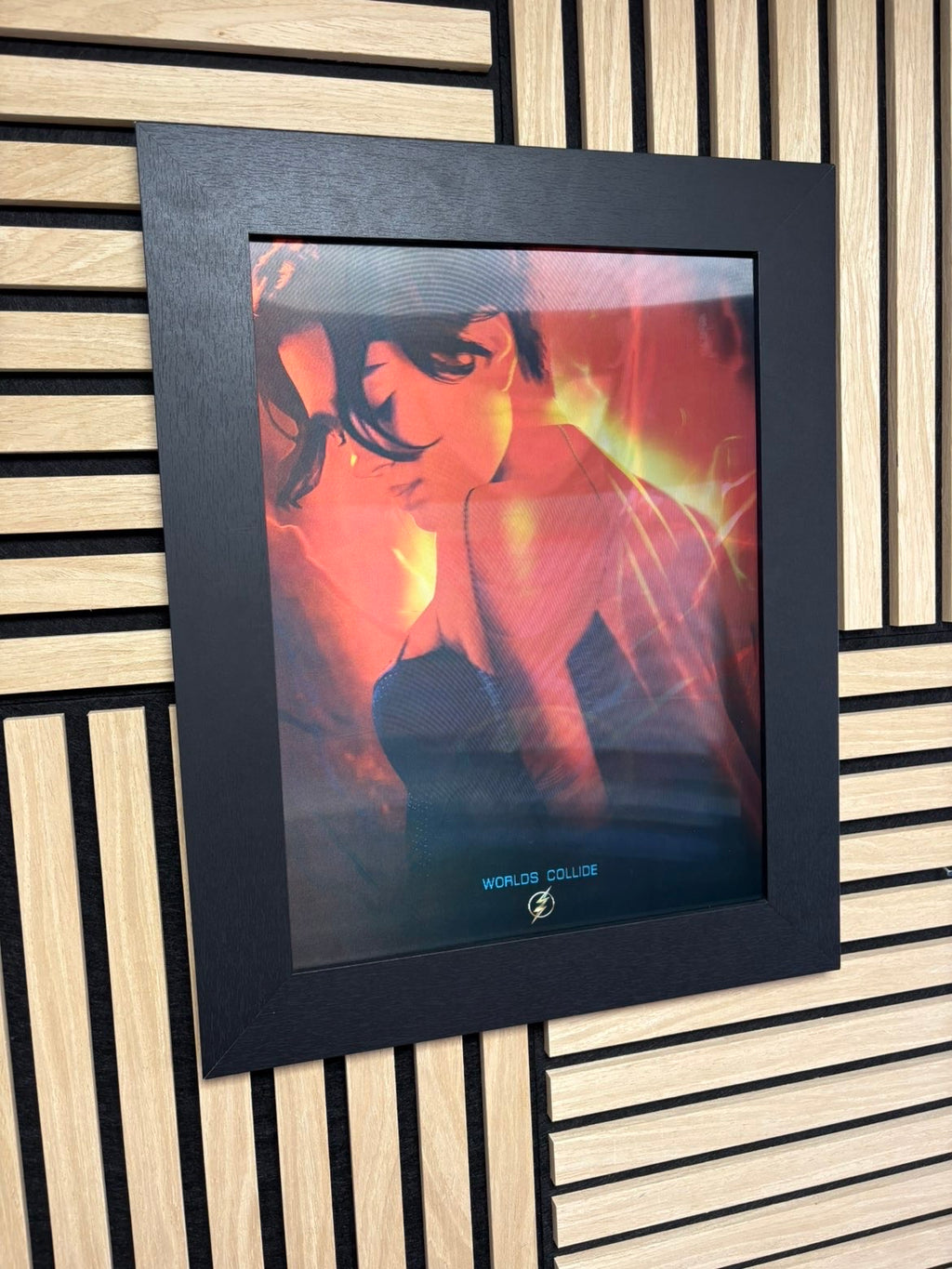 Batman/Flash 3D Lenticular Poster Framed 30x40cm