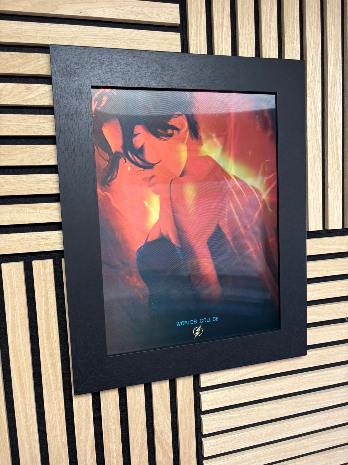 Batman/Flash 3D Lenticular Poster Framed 30x40cm
