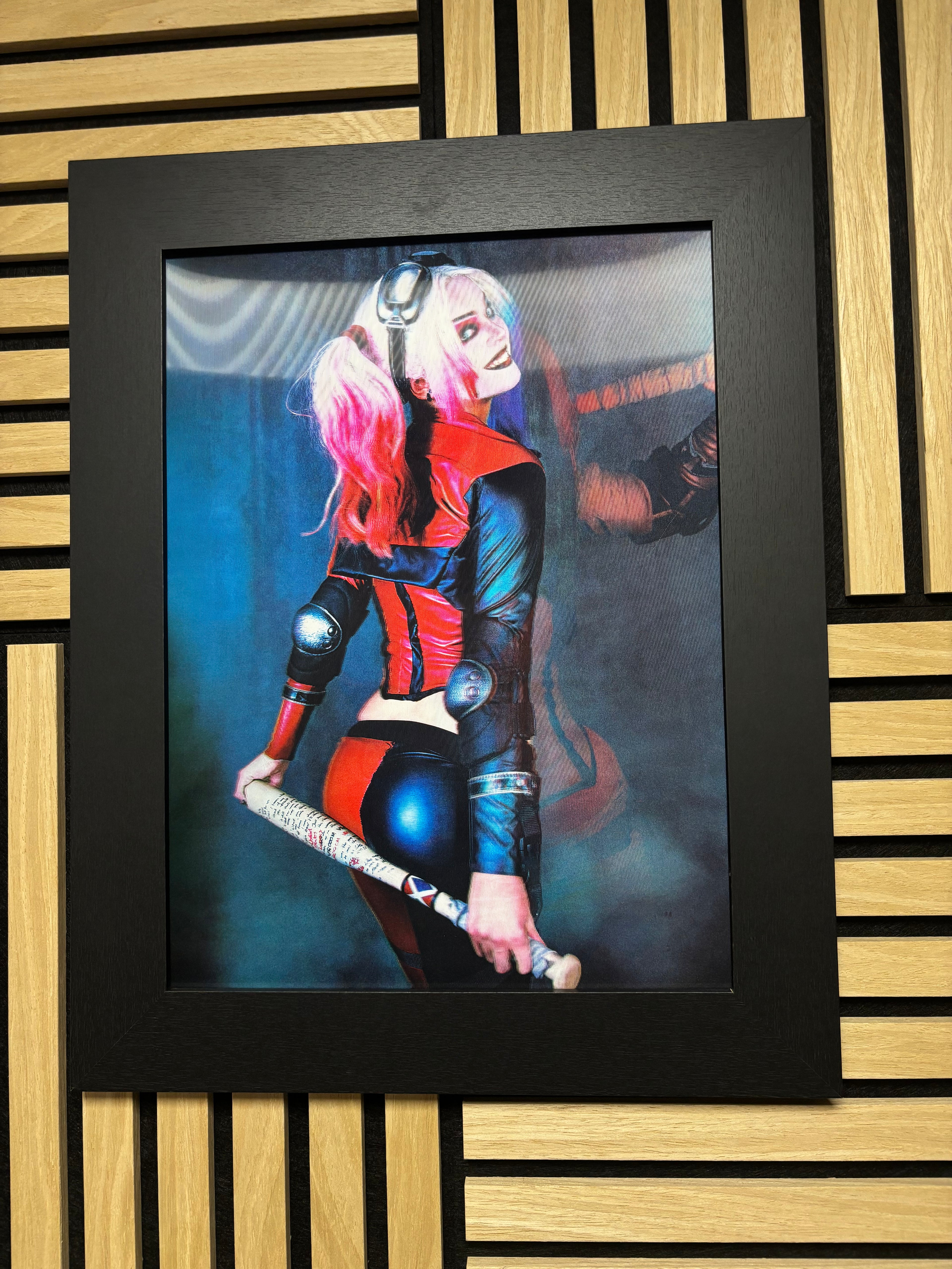 Harlequin 3D Lenticular Poster Framed 30x40cm