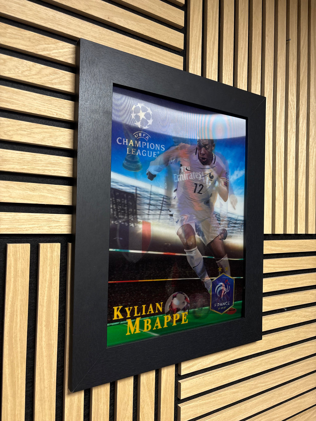 Mbappe 3D Lenticular Poster Framed 30x40cm