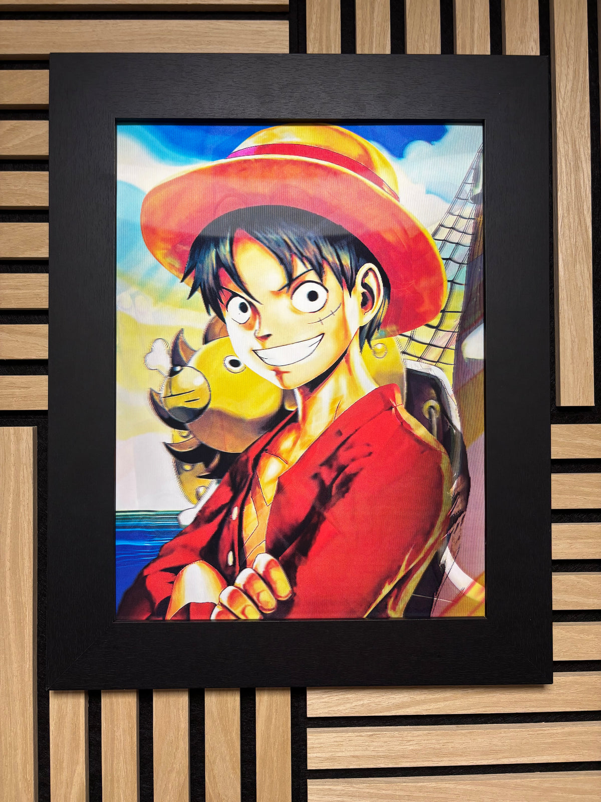 One Piece 3D Lenticular Poster Framed 30x40cm
