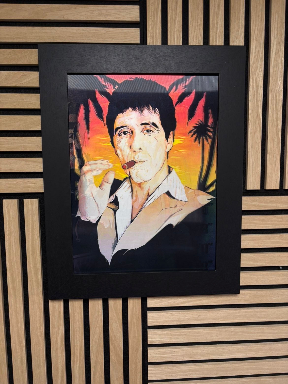 Scarface 3D Lenticular Poster Framed 30x40cm