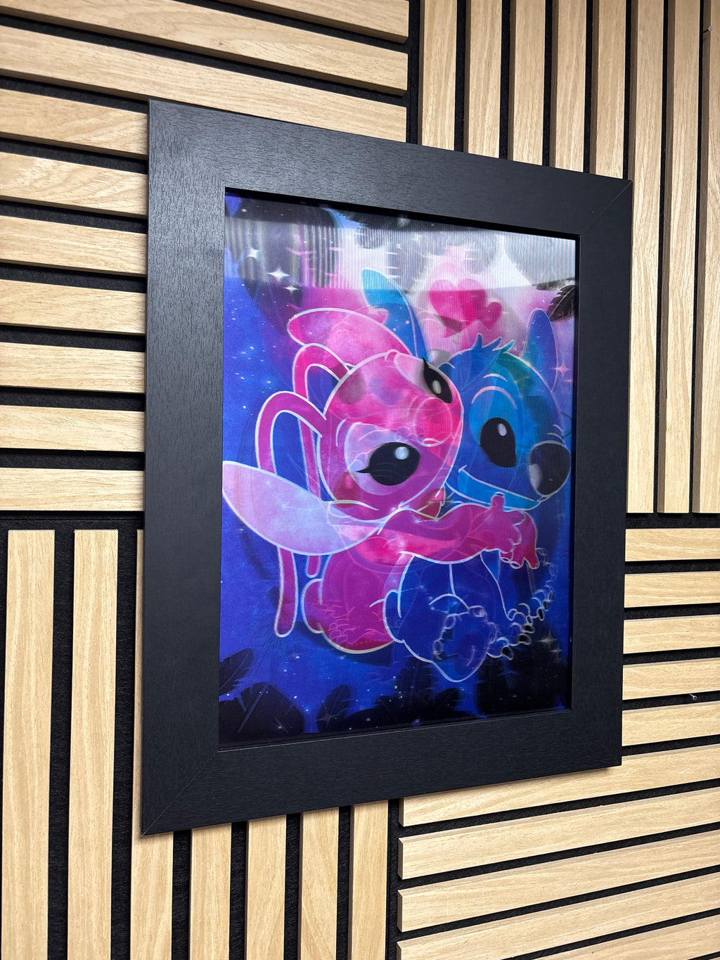 Stitch 3D Lenticular Poster Framed 30x40cm