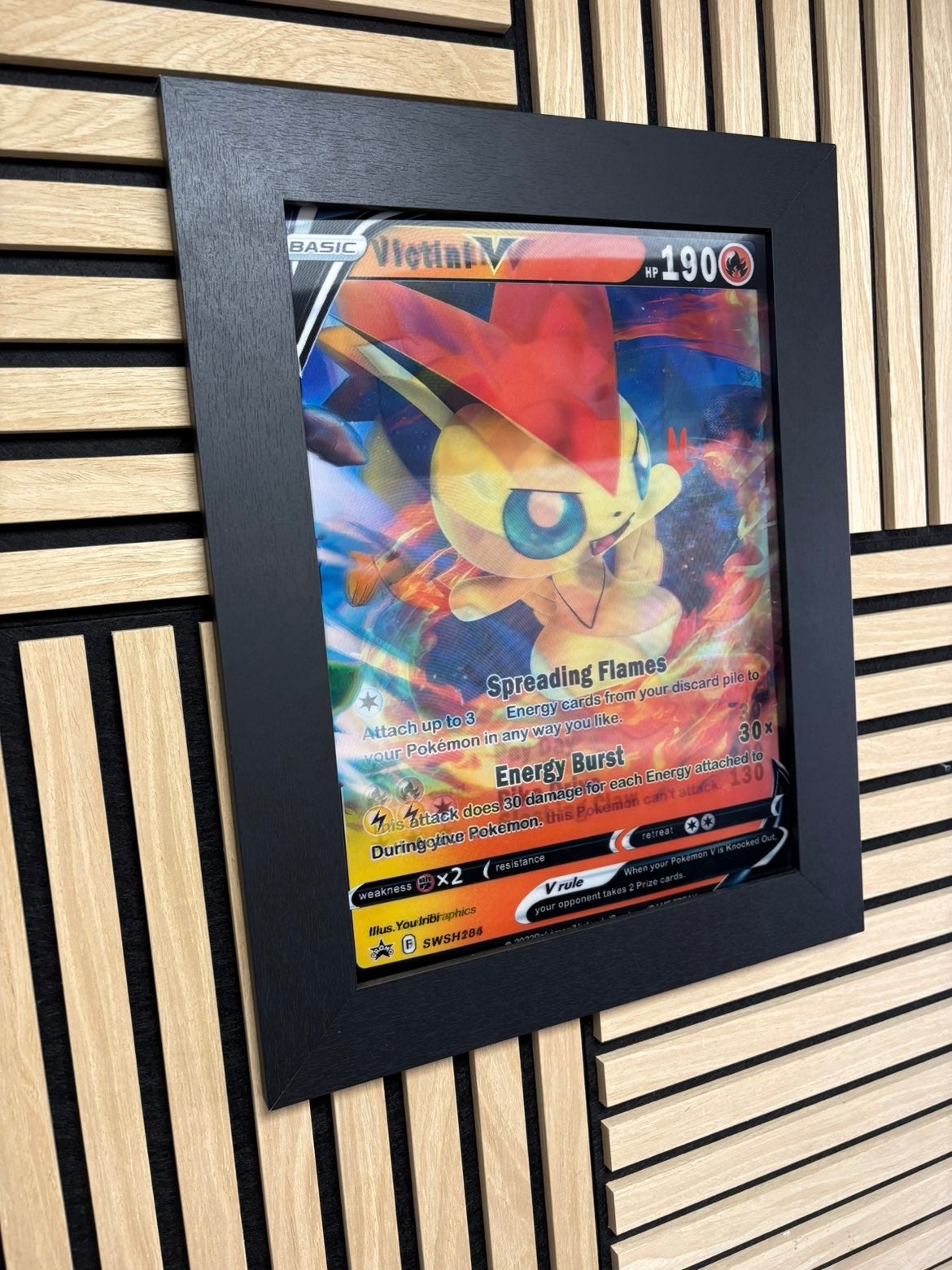 Ivysaur Meowth Pokemon 3D Lenticular Poster Framed 30x40cm