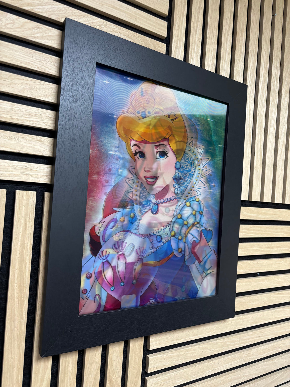 Princess 3D Lenticular Poster Framed 30x40cm