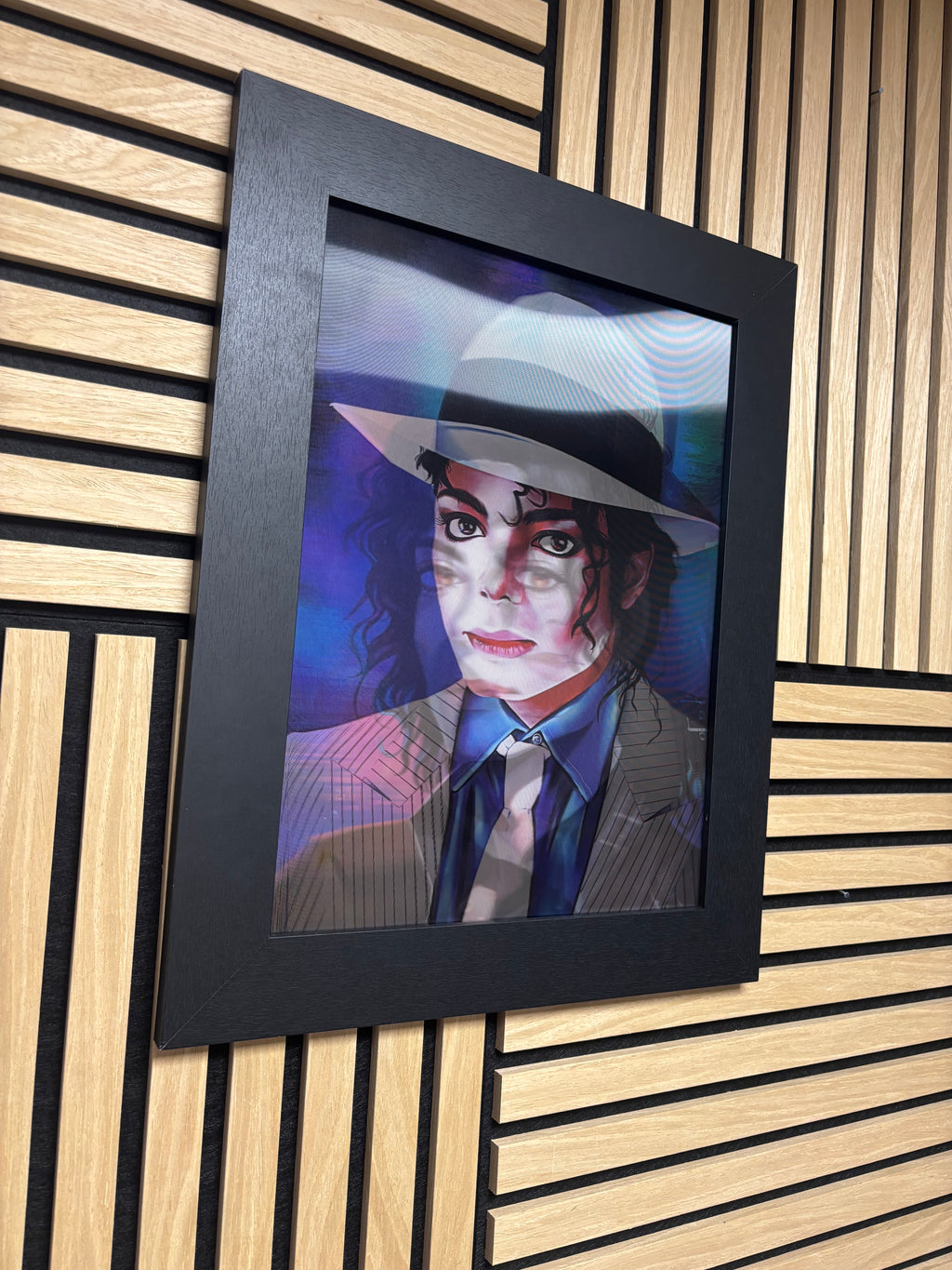 ￼ Michael Jackson 3D Lenticular Poster Framed 30x40cm