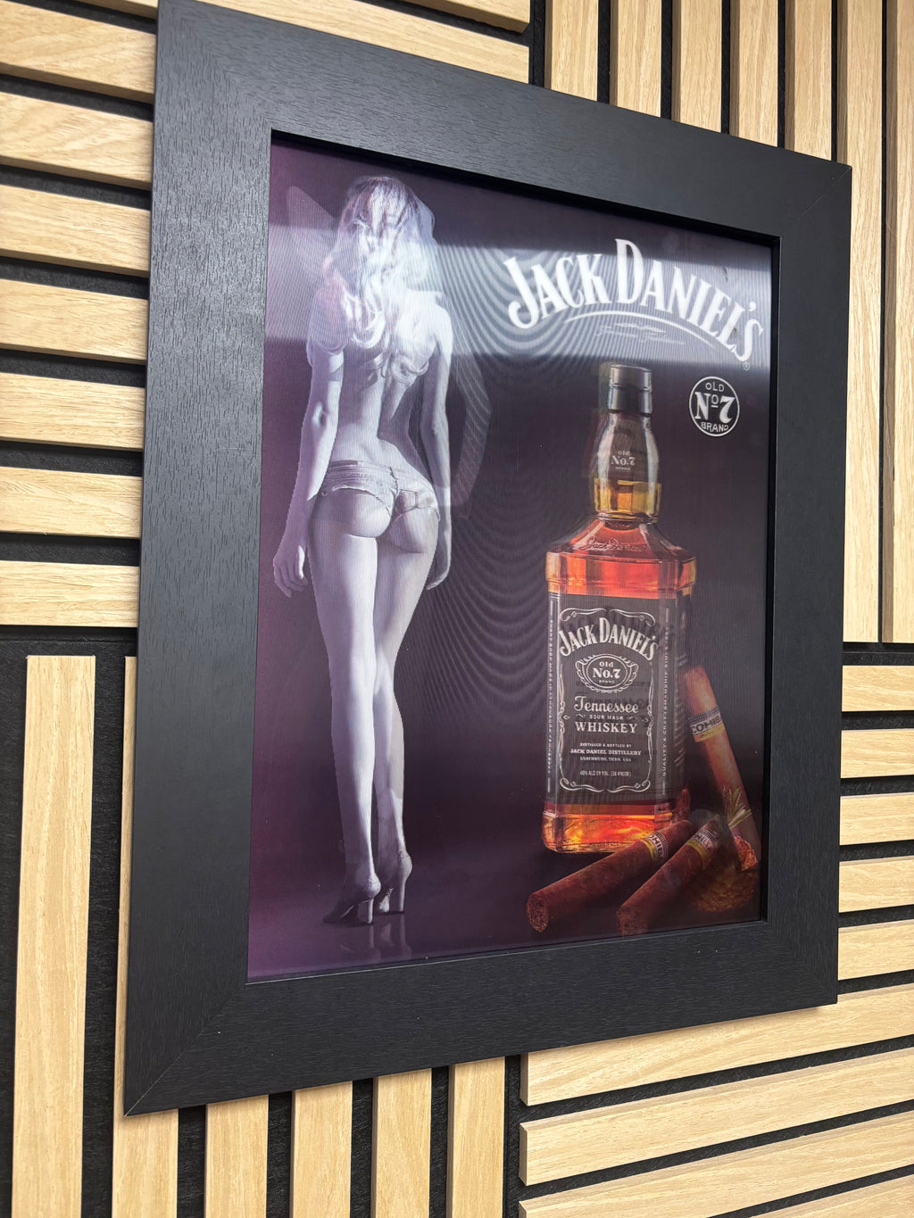Jack Daniel’s 3D Lenticular Poster Framed 30x40cm