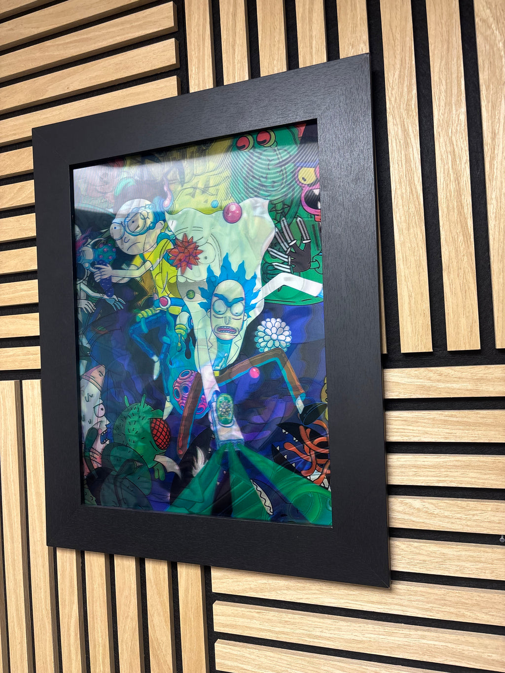 Rick and Morty 3D Lenticular Poster Framed 30x40cm