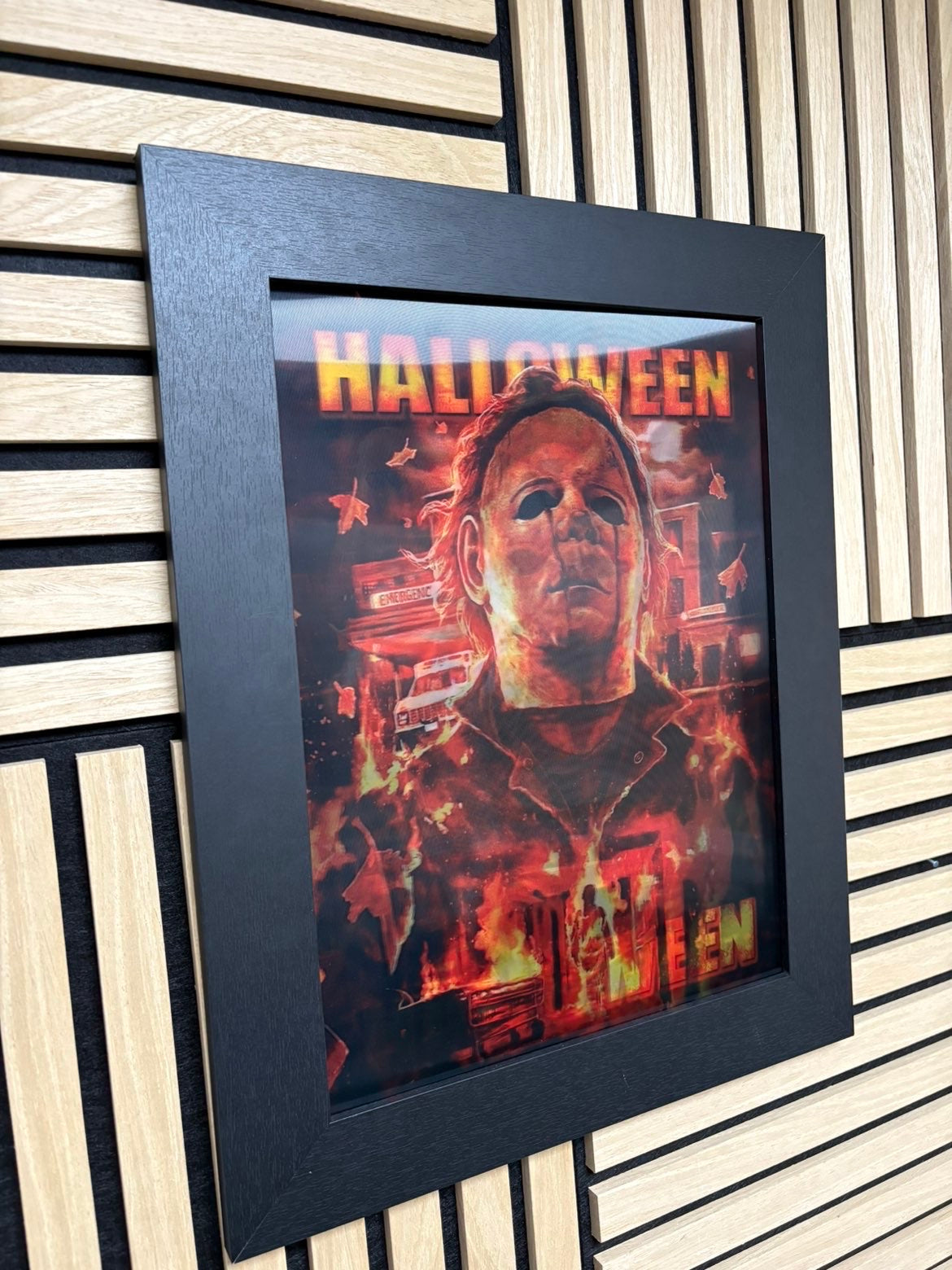 Halloween 3D Lenticular Poster Framed 30x40cm