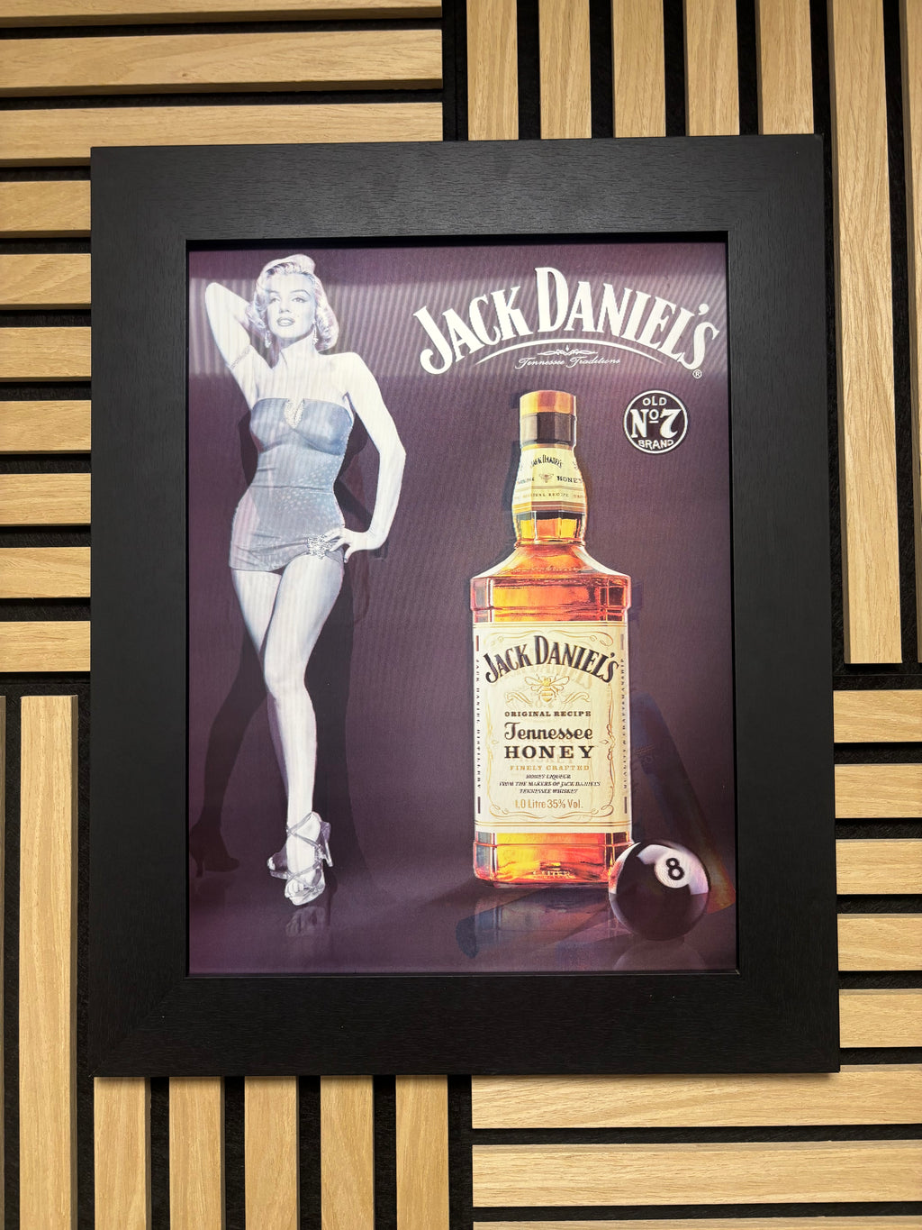 Jack Daniel’s 3D Lenticular Poster Framed 30x40cm