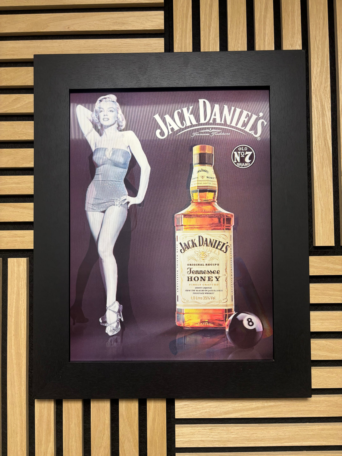 Jack Daniel’s 3D Lenticular Poster Framed 30x40cm