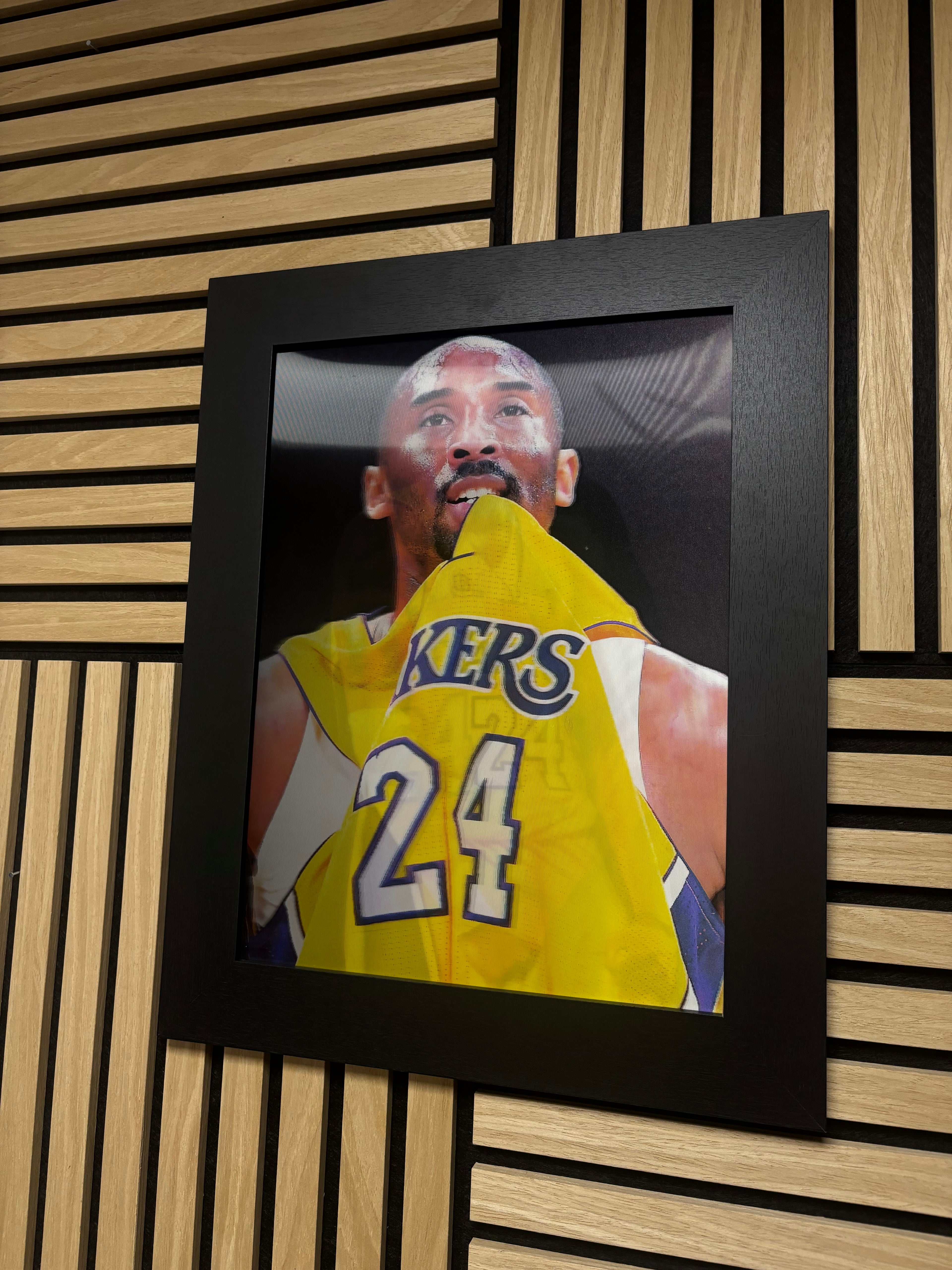 Kobe Bryant 3D Lenticular Poster Framed 30x40cm