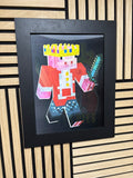Minecraft 3D Lenticular Poster Framed 30x40cm