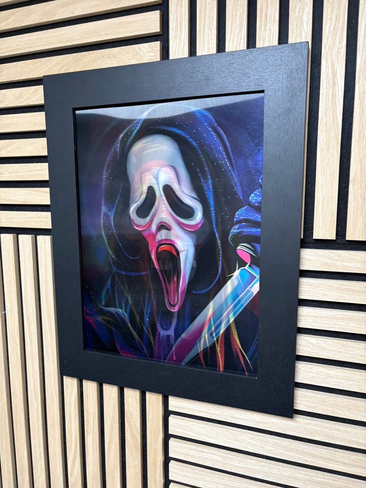 Scream 3D Lenticular Poster Framed 30x40cm