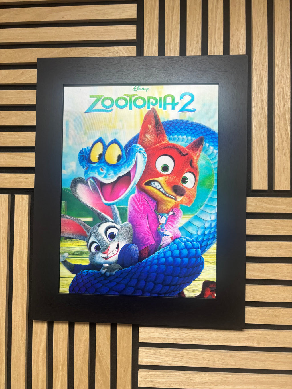 Zootopia 2 3D Lenticular Poster Framed 30x40cm
