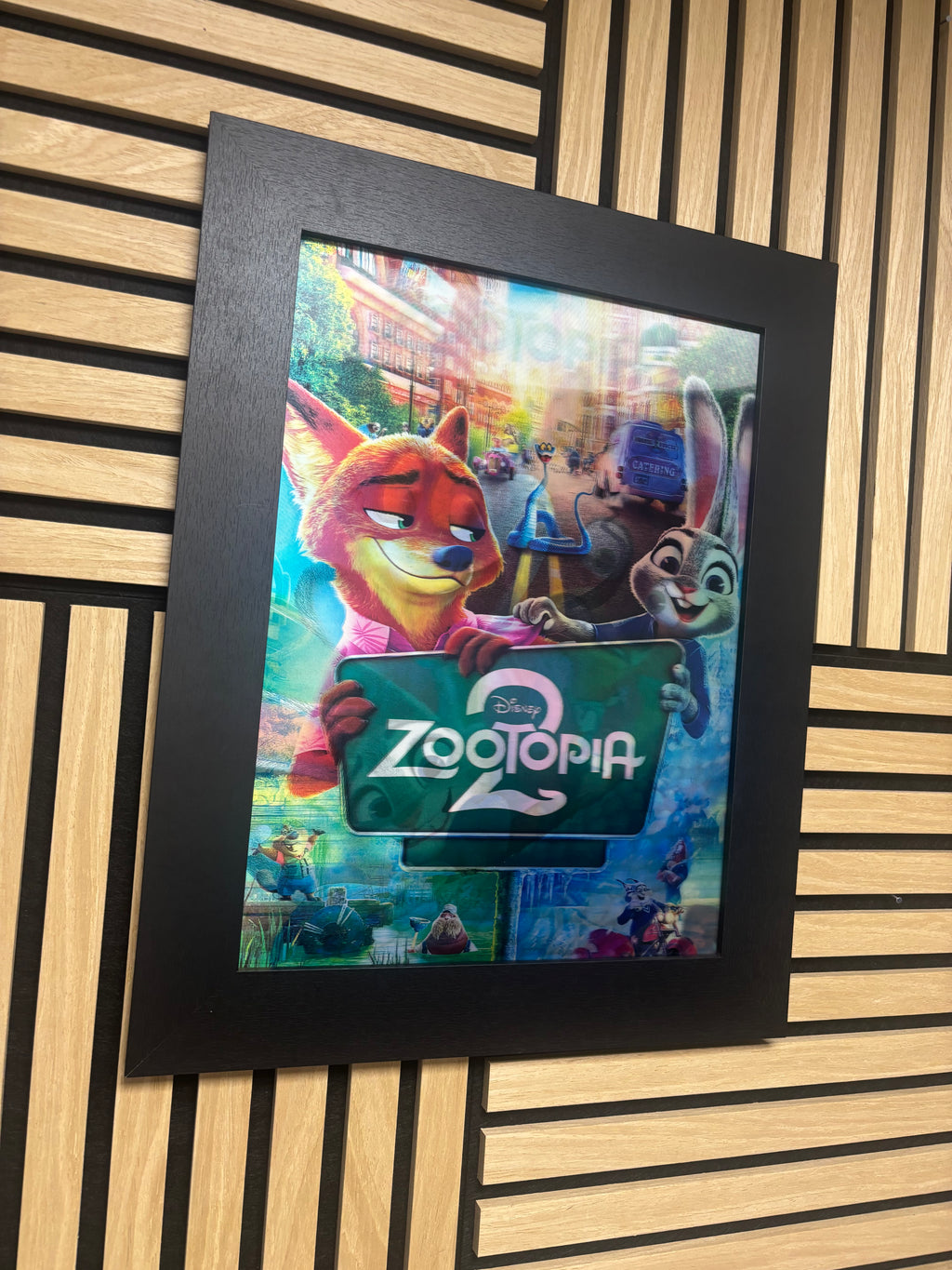 Zootopia 2 3D Lenticular Poster Framed 30x40cm