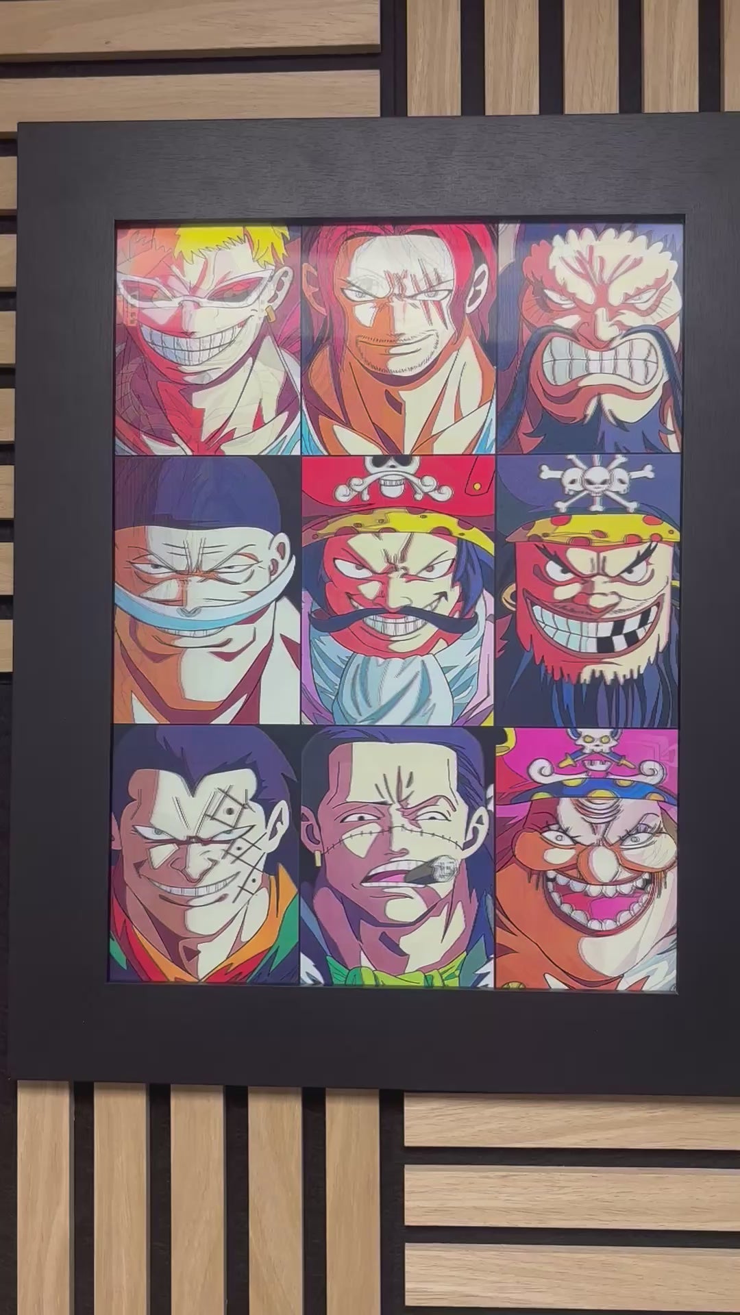 Anime 3D Lenticular Poster Framed 30x40cm