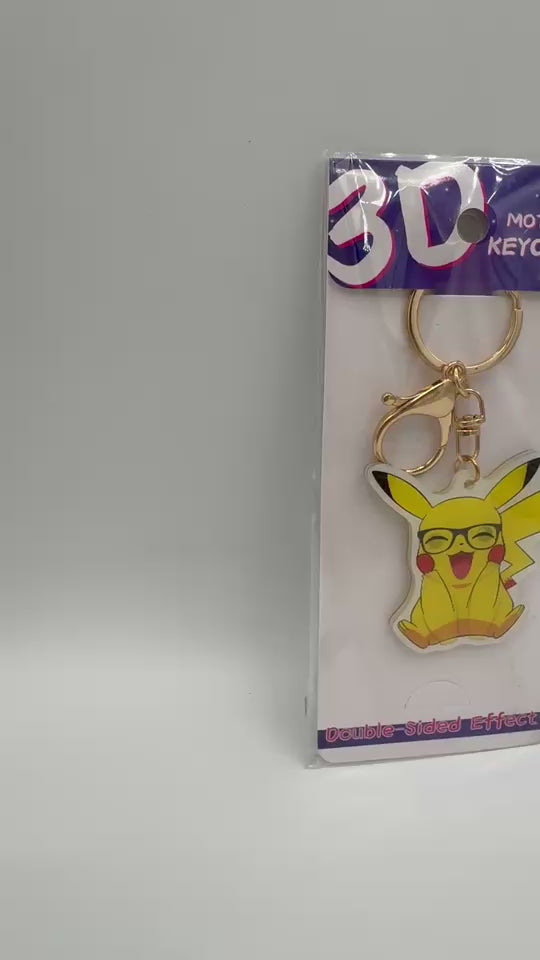 Pikachu 3D Lenticular Keychain