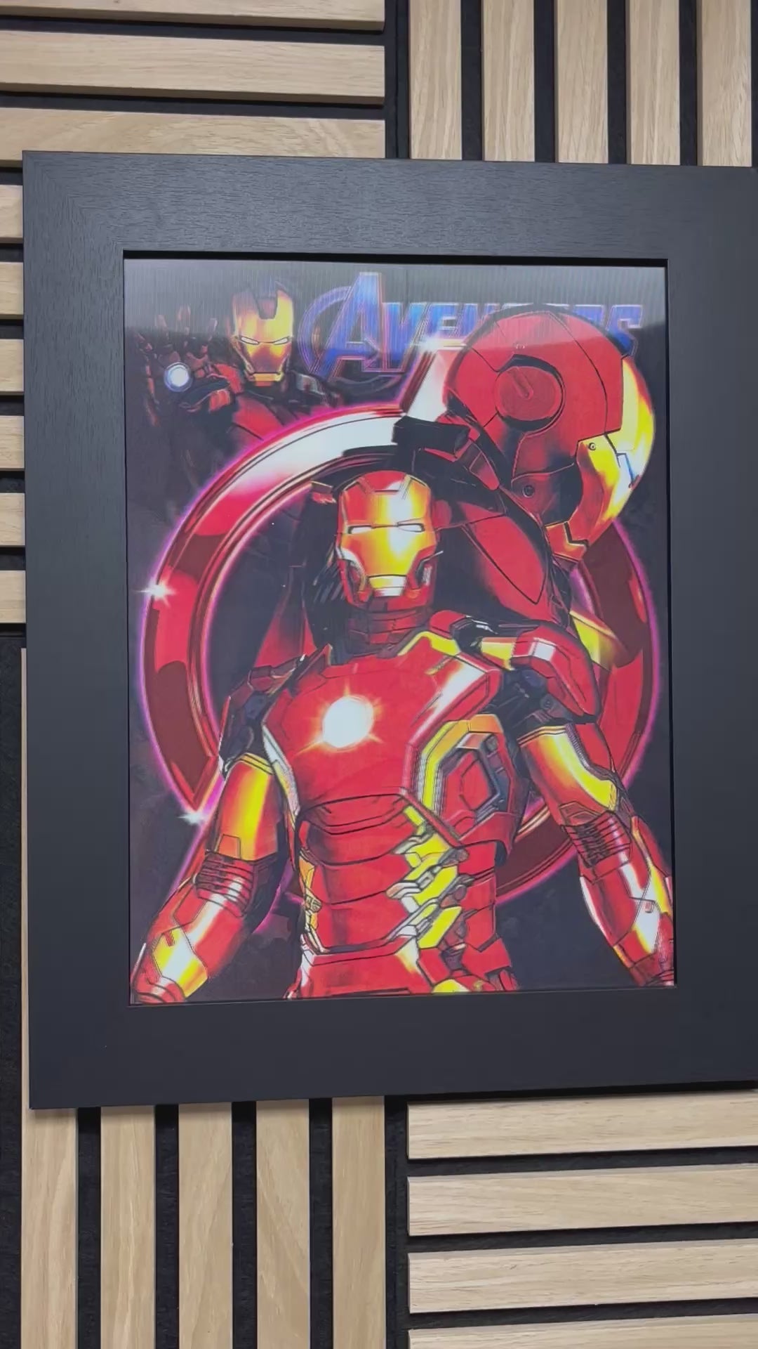 Marvel 3D Lenticular Poster Framed 30x40cm