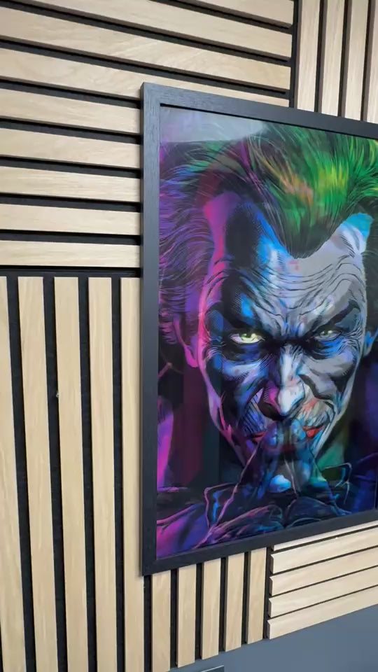 Joker 3D Lenticular Poster Framed 40x60cm