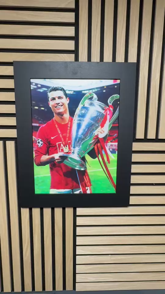 Cristiano Ronaldo CR7 3D Lenticular Poster Framed 30x40cm