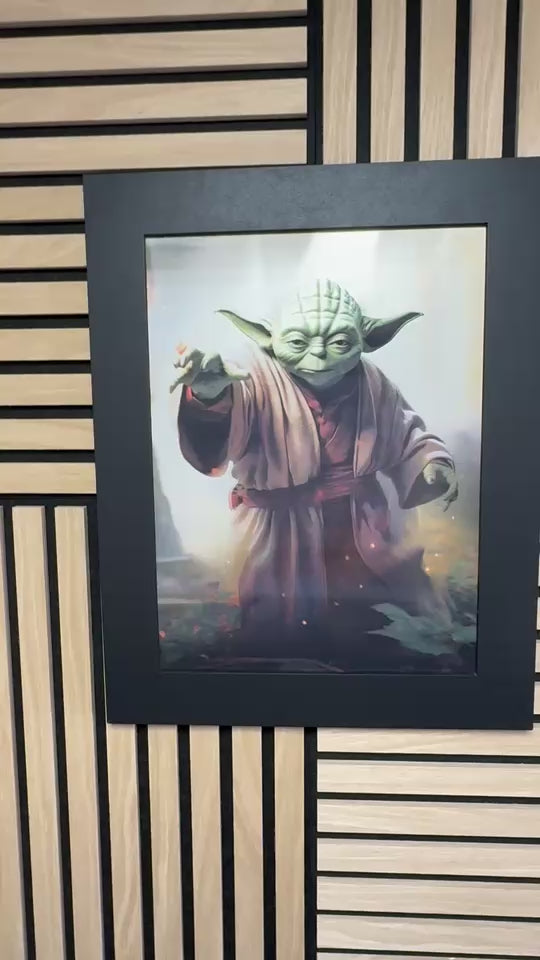 Yoda 3D Lenticular Poster Framed 30x40cm
