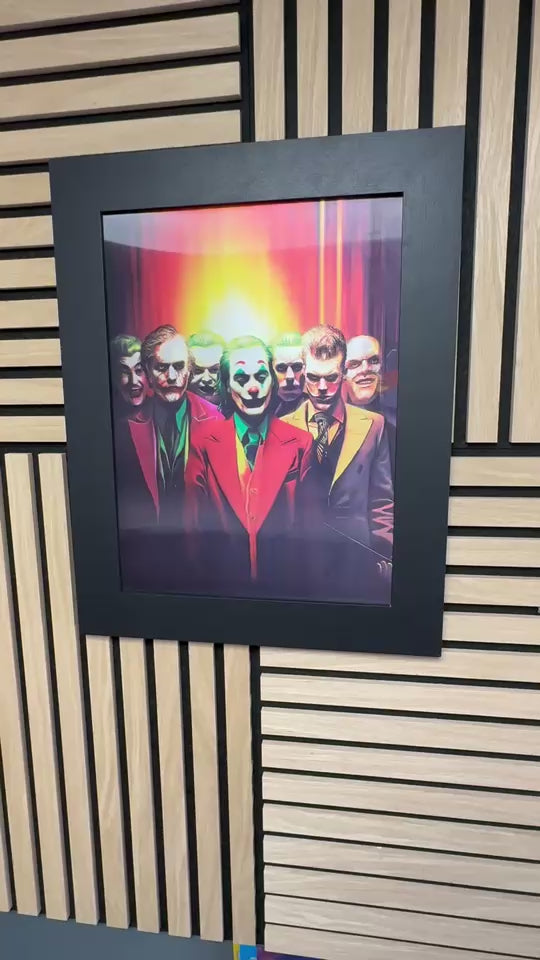 Batman/Joker 3D Lenticular Poster Framed 30x40cm