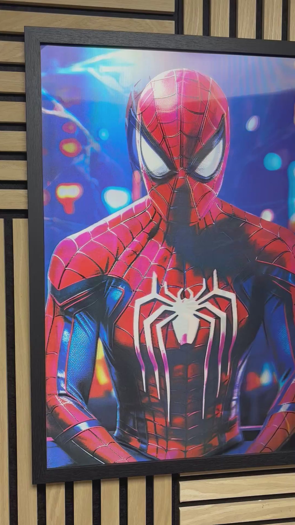 Spiderman 3D Lenticular Poster Framed 40x60cm