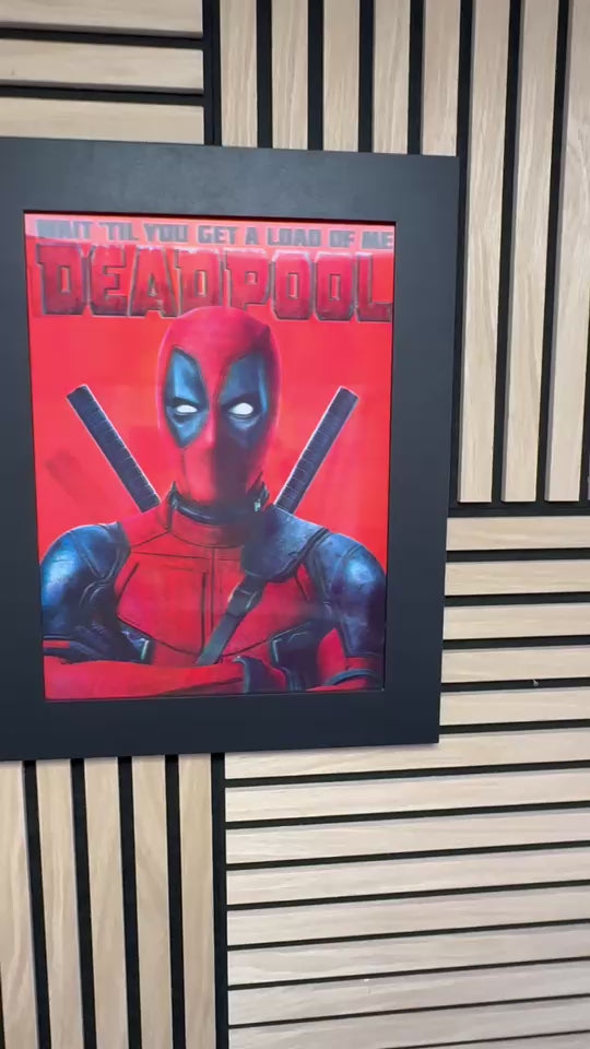 Deadpool 3D Lenticular Poster Framed 30x40cm