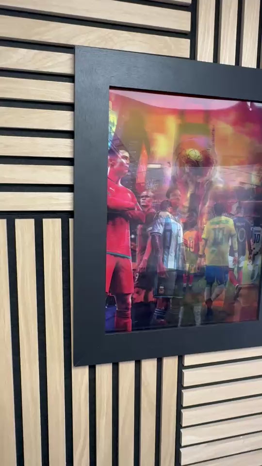 World Cup 3D Lenticular Poster Framed 30x40cm
