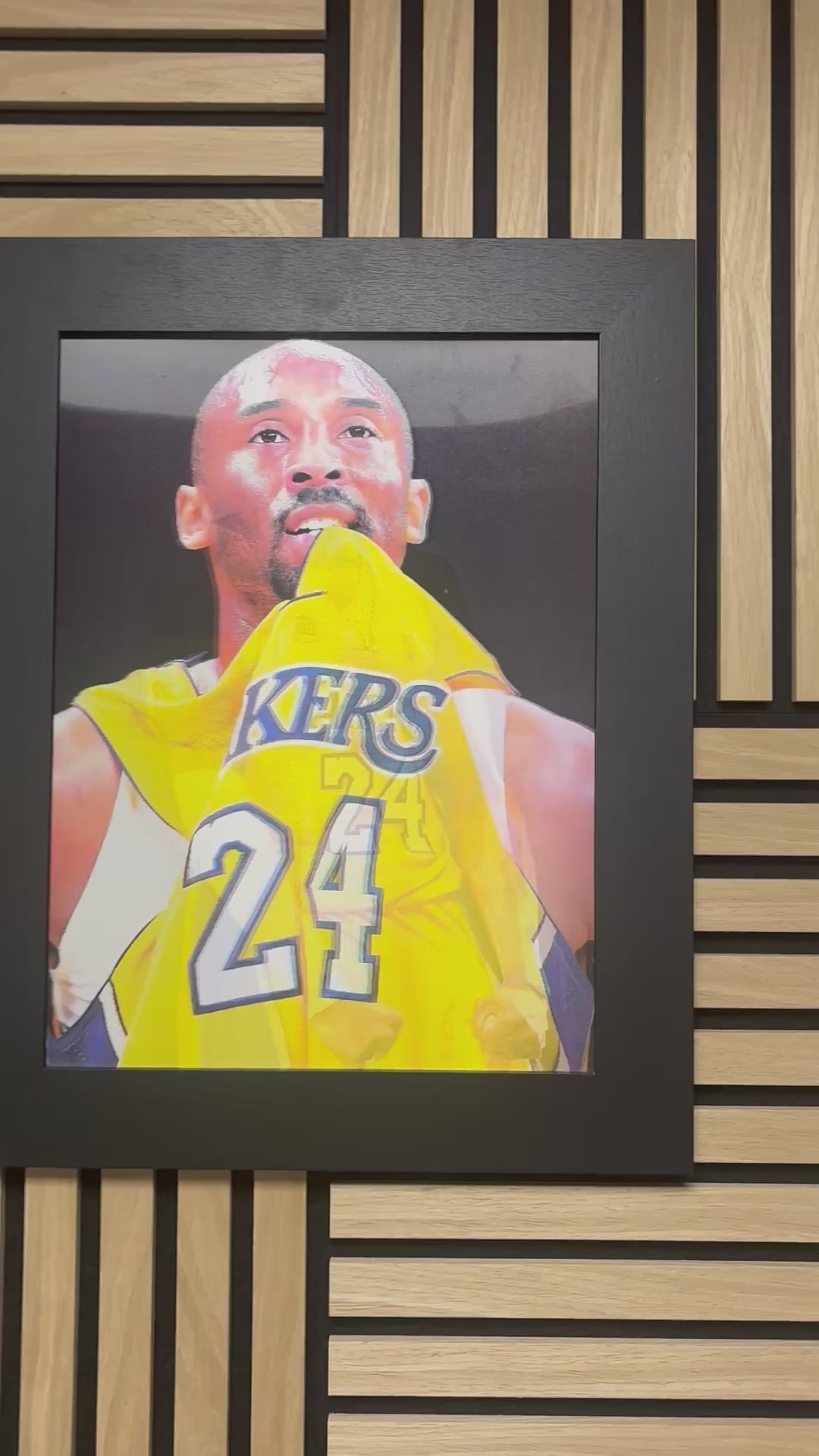 Kobe Bryant 3D Lenticular Poster Framed 30x40cm