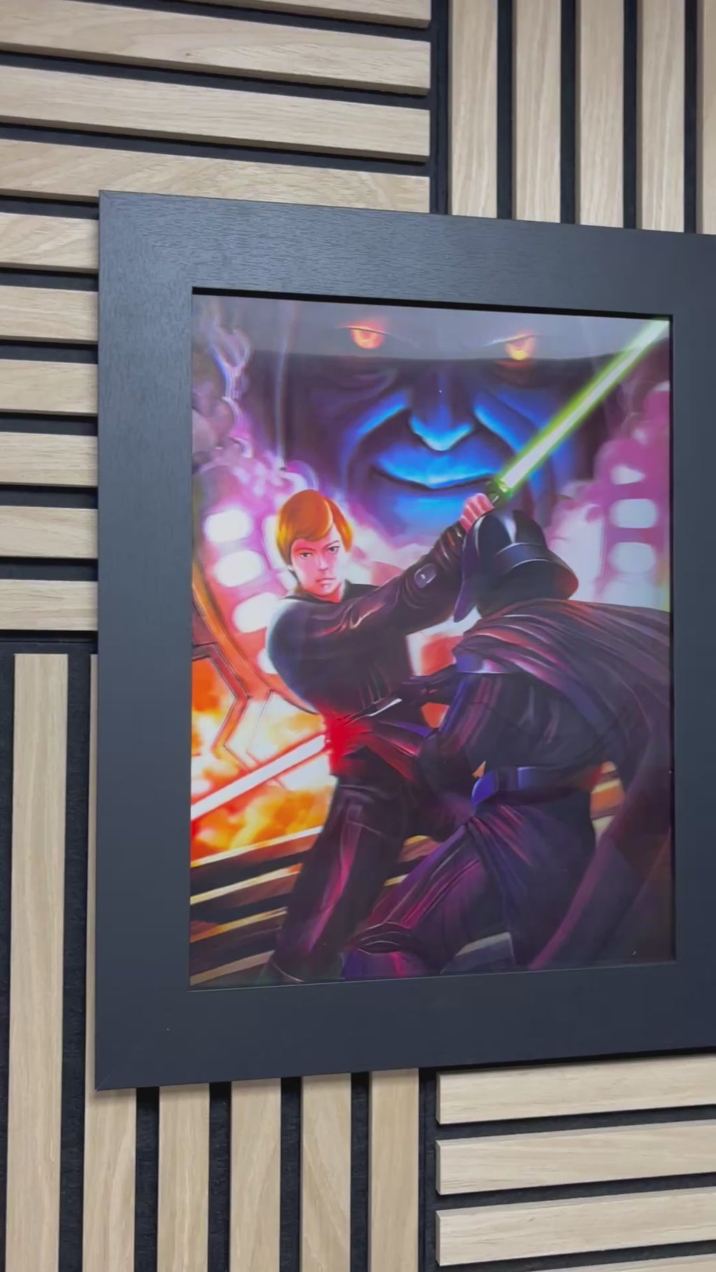 Star Wars 3D Lenticular Poster Framed 30x40cm