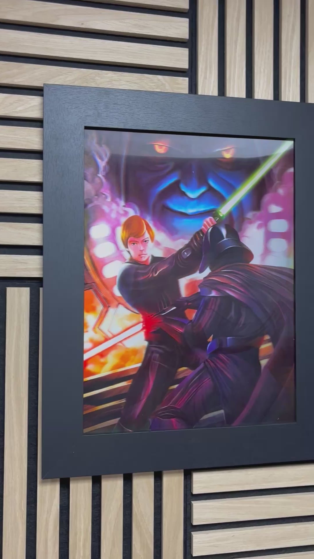 Star Wars 3D Lenticular Poster Framed 30x40cm