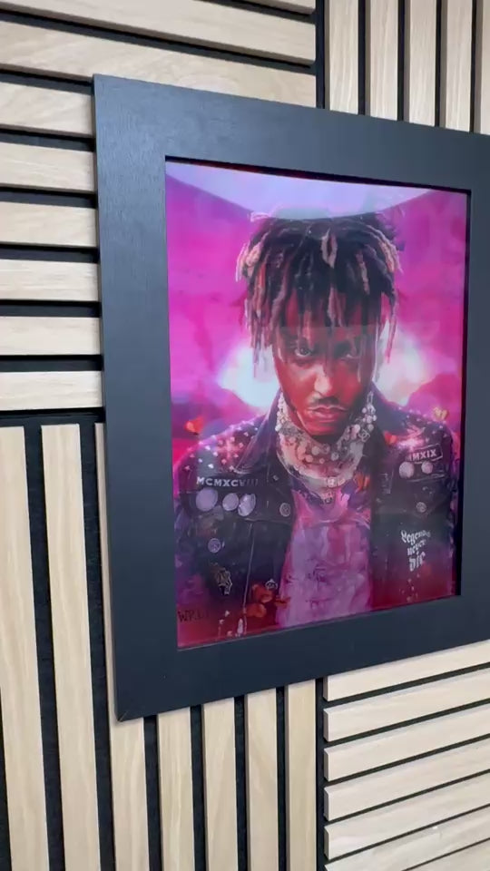 Juice World 3D Lenticular Poster Framed 30x40cm