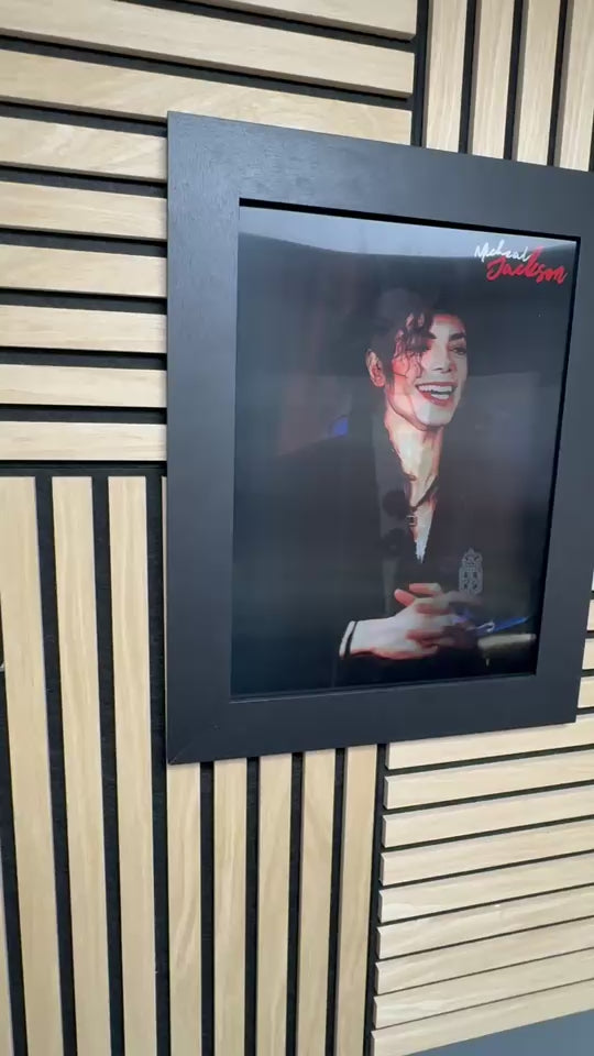 Michael Jackson 3D Lenticular Poster Framed 30x40cm