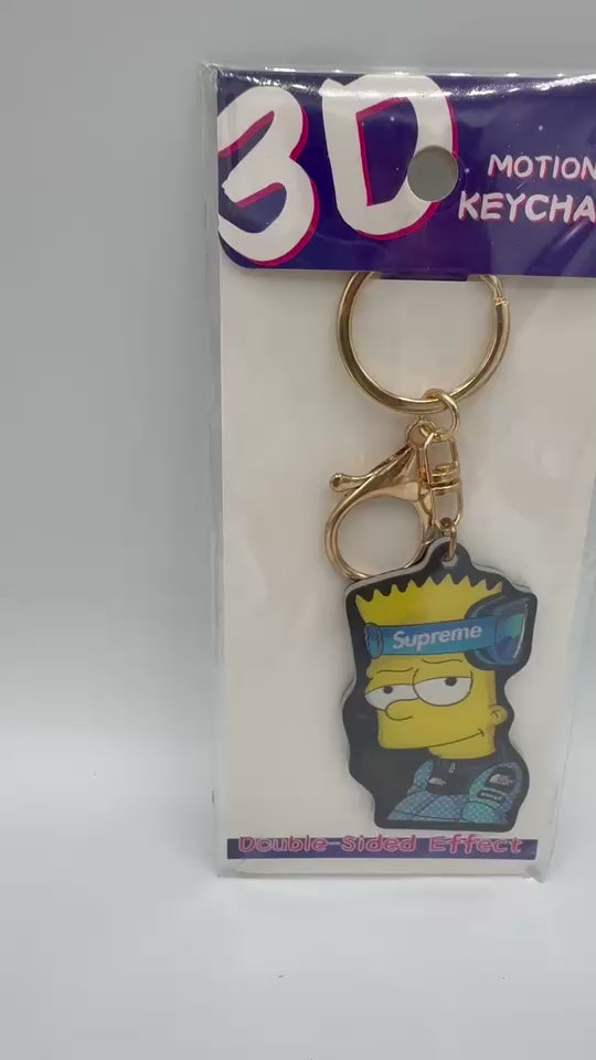 BART Supreme 3D Lenticular Keychain