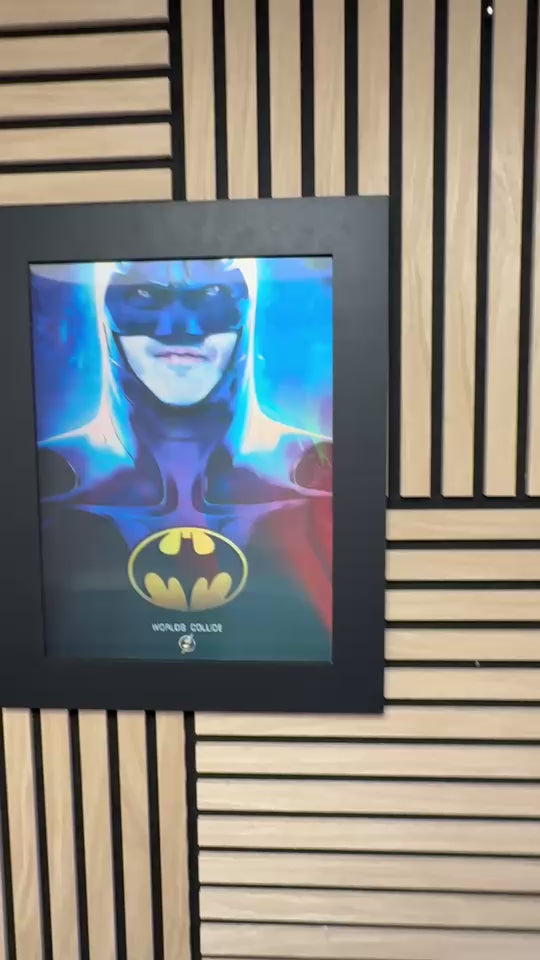 Batman/Flash 3D Lenticular Poster Framed 30x40cm
